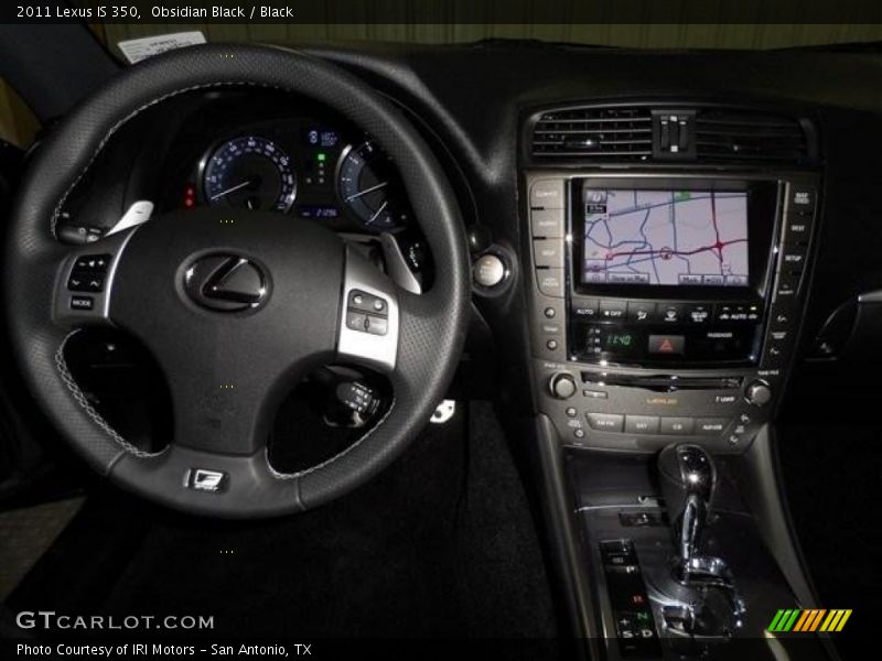 Obsidian Black / Black 2011 Lexus IS 350