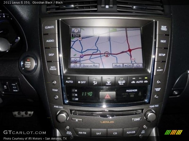 Navigation of 2011 IS 350