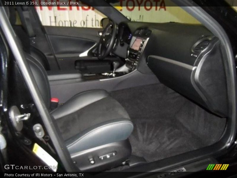 Obsidian Black / Black 2011 Lexus IS 350