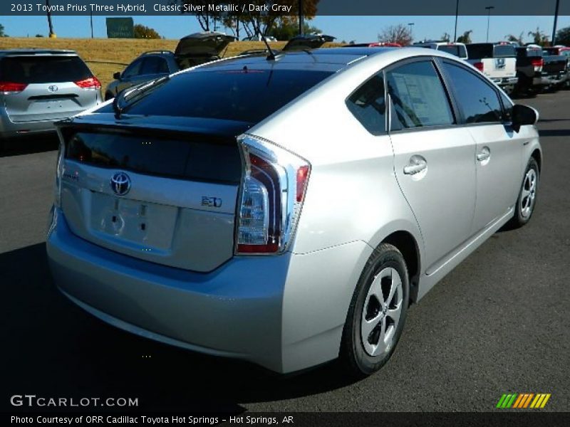 Classic Silver Metallic / Dark Gray 2013 Toyota Prius Three Hybrid
