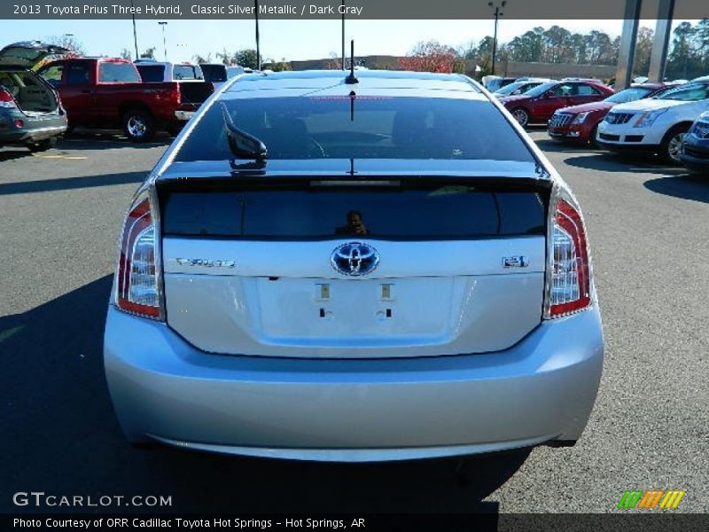 Classic Silver Metallic / Dark Gray 2013 Toyota Prius Three Hybrid