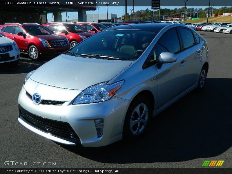 Classic Silver Metallic / Dark Gray 2013 Toyota Prius Three Hybrid
