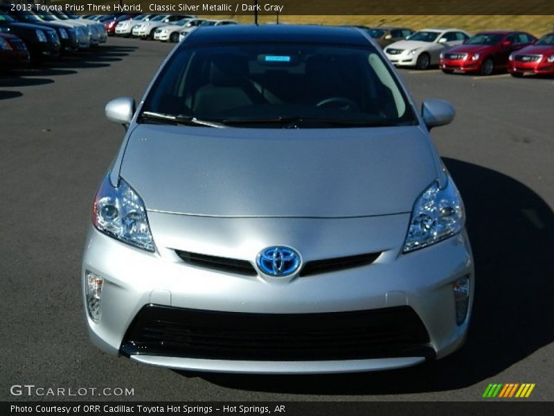 Classic Silver Metallic / Dark Gray 2013 Toyota Prius Three Hybrid