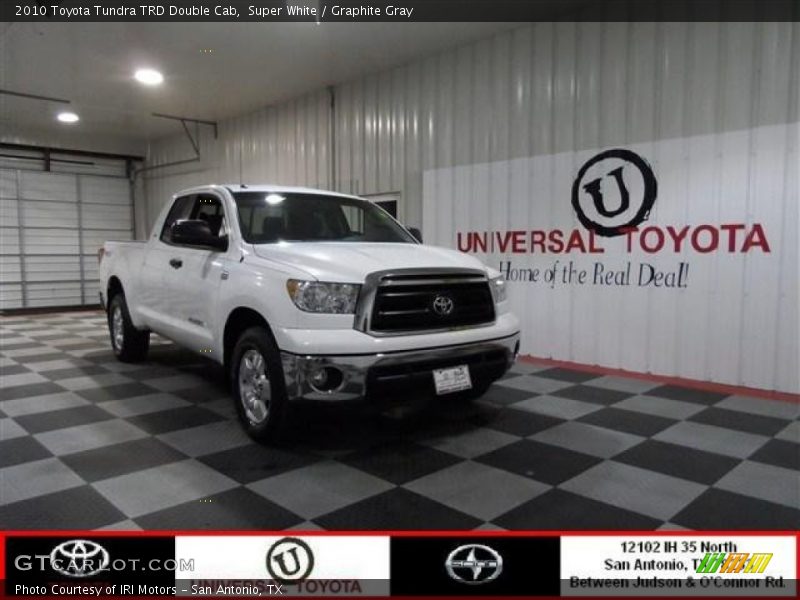 Super White / Graphite Gray 2010 Toyota Tundra TRD Double Cab