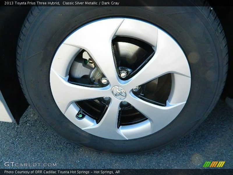 Classic Silver Metallic / Dark Gray 2013 Toyota Prius Three Hybrid
