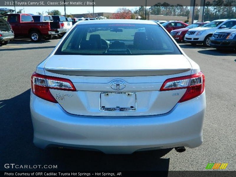 Classic Silver Metallic / Black 2012 Toyota Camry SE