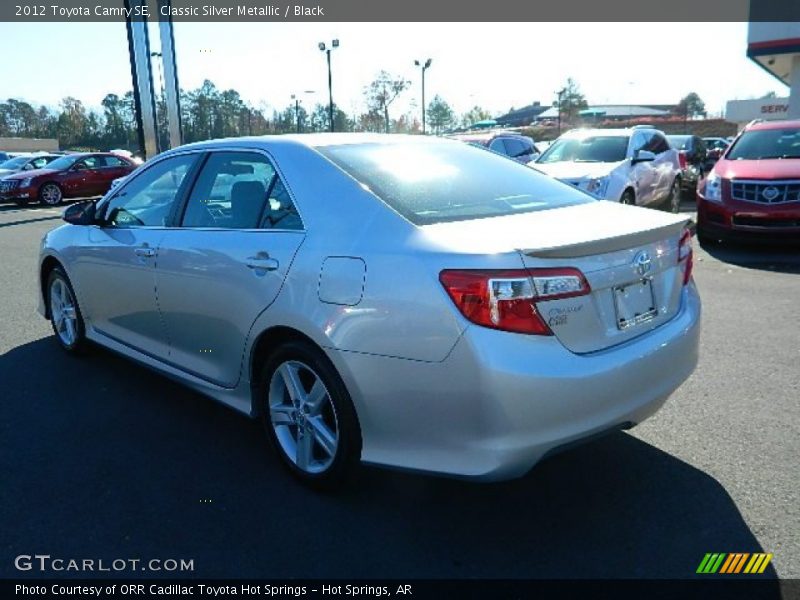 Classic Silver Metallic / Black 2012 Toyota Camry SE