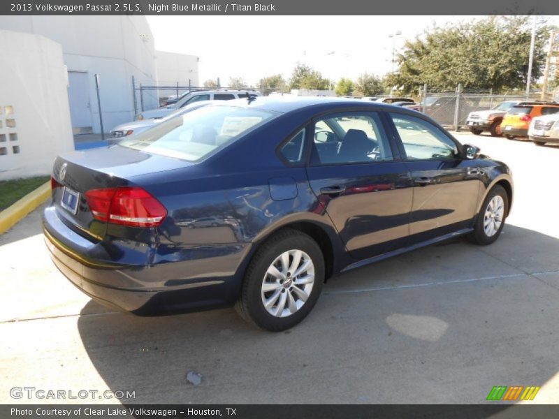 Night Blue Metallic / Titan Black 2013 Volkswagen Passat 2.5L S