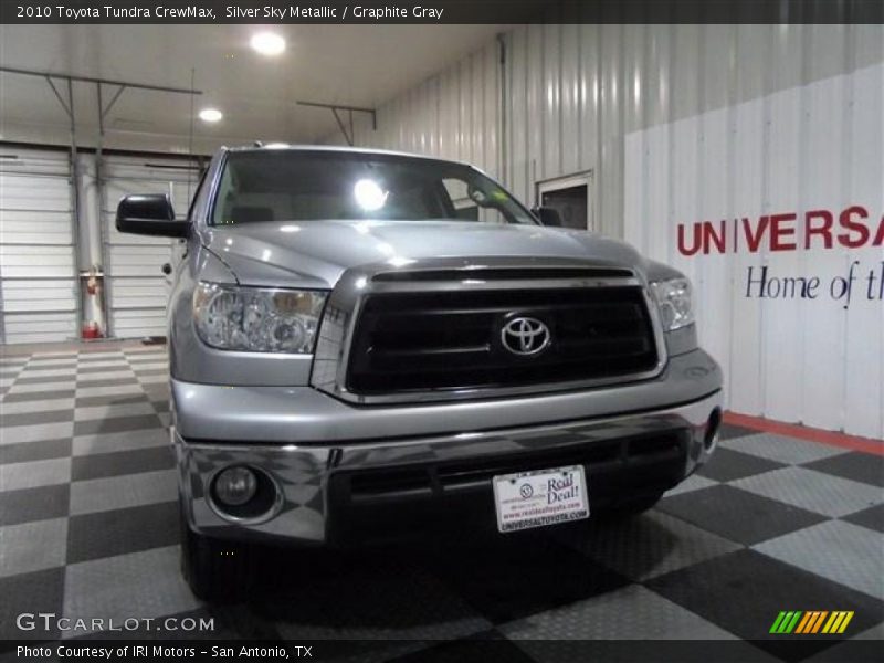 Silver Sky Metallic / Graphite Gray 2010 Toyota Tundra CrewMax