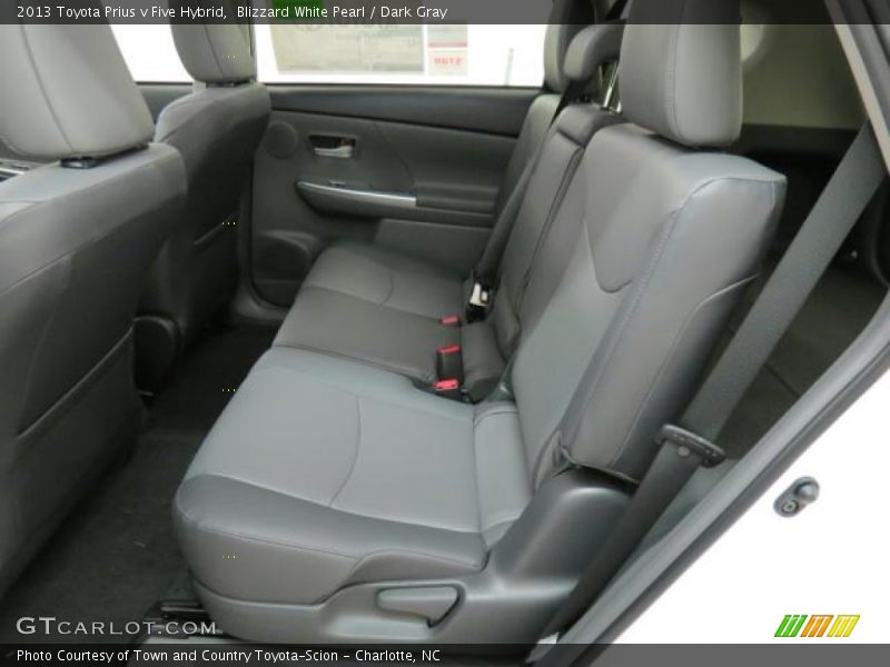Blizzard White Pearl / Dark Gray 2013 Toyota Prius v Five Hybrid