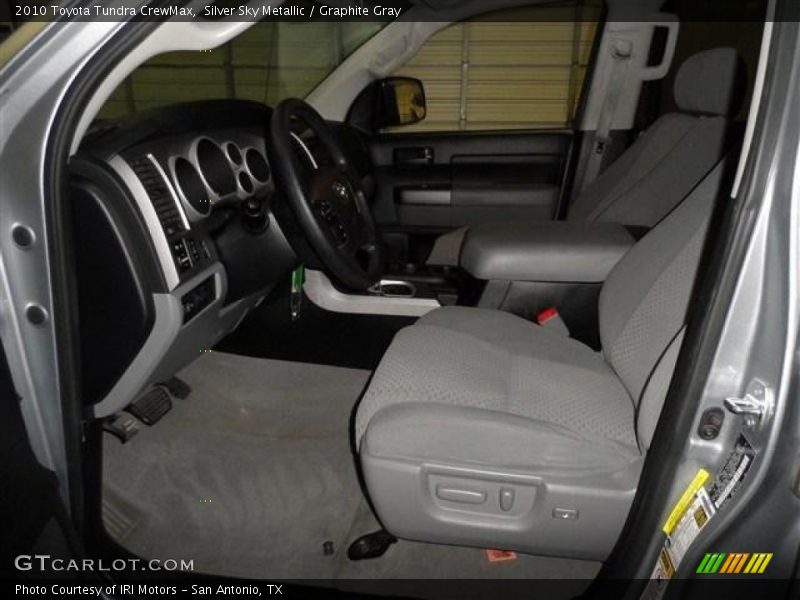 Silver Sky Metallic / Graphite Gray 2010 Toyota Tundra CrewMax