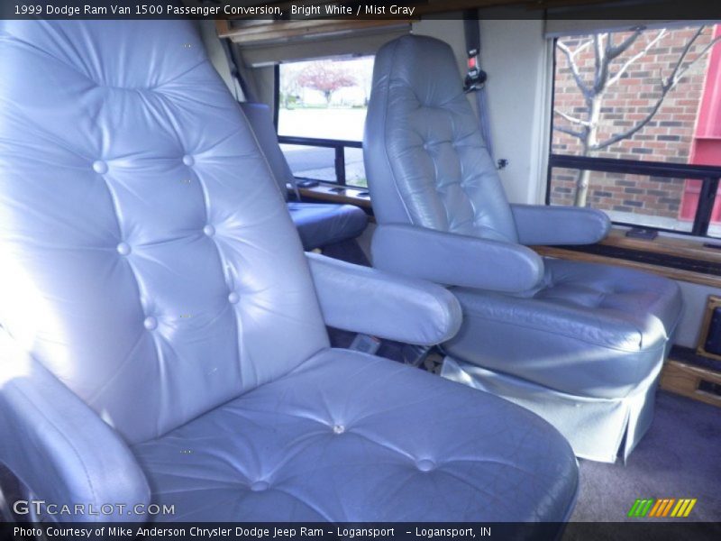 Bright White / Mist Gray 1999 Dodge Ram Van 1500 Passenger Conversion