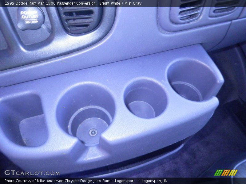 Bright White / Mist Gray 1999 Dodge Ram Van 1500 Passenger Conversion