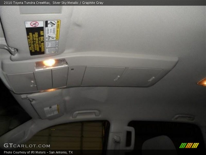 Silver Sky Metallic / Graphite Gray 2010 Toyota Tundra CrewMax