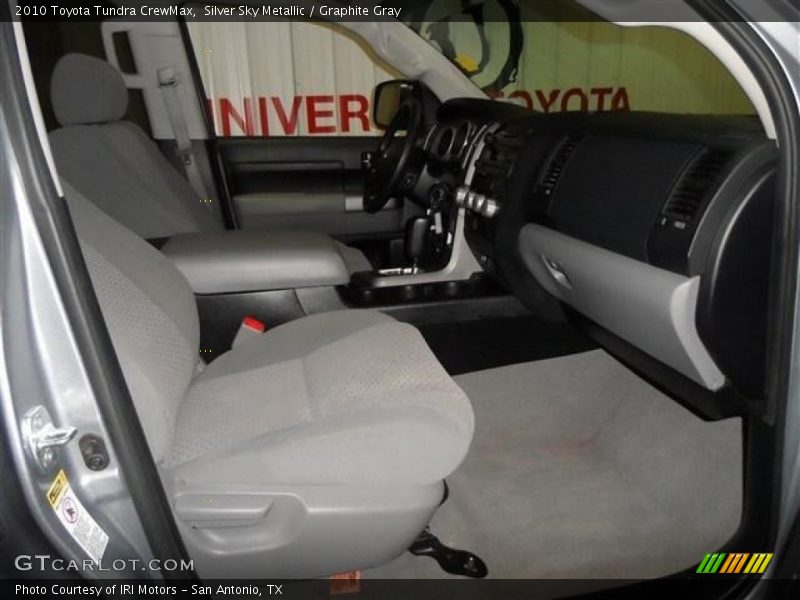 Silver Sky Metallic / Graphite Gray 2010 Toyota Tundra CrewMax