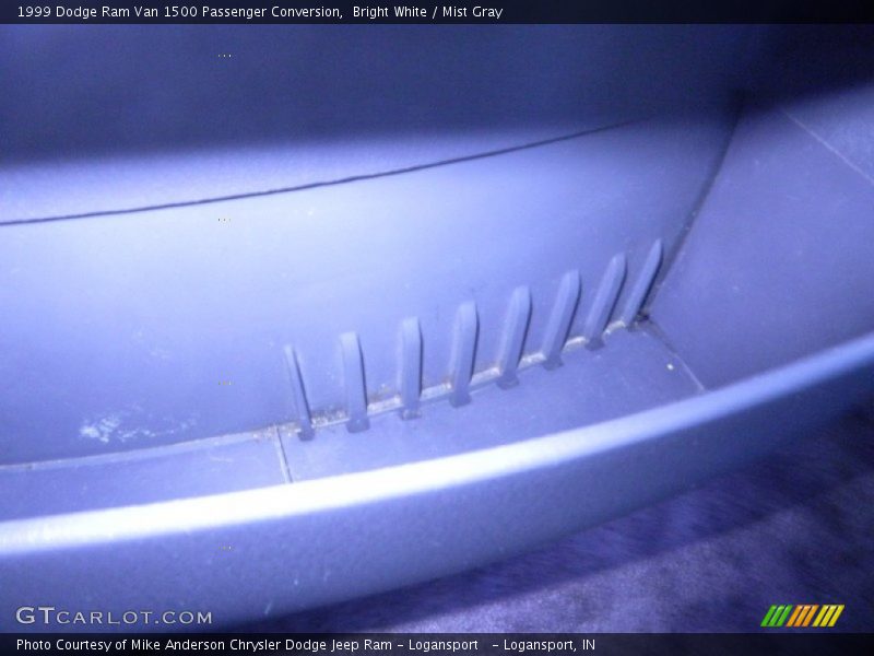 Bright White / Mist Gray 1999 Dodge Ram Van 1500 Passenger Conversion