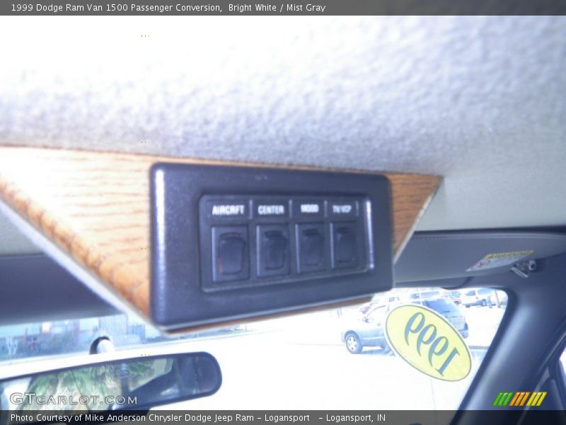 Bright White / Mist Gray 1999 Dodge Ram Van 1500 Passenger Conversion
