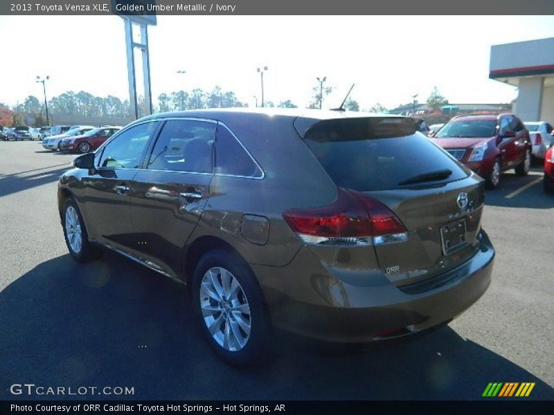 Golden Umber Metallic / Ivory 2013 Toyota Venza XLE