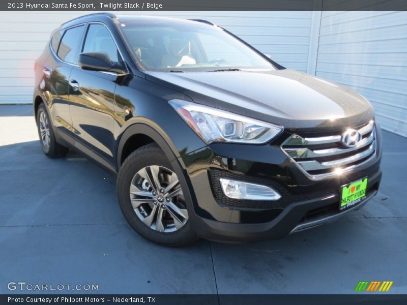 Twilight Black / Beige 2013 Hyundai Santa Fe Sport