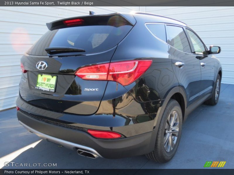Twilight Black / Beige 2013 Hyundai Santa Fe Sport