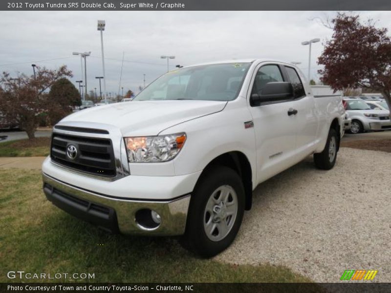 Super White / Graphite 2012 Toyota Tundra SR5 Double Cab