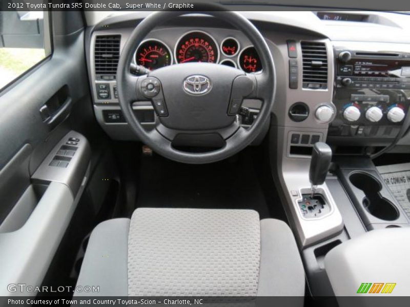 Super White / Graphite 2012 Toyota Tundra SR5 Double Cab