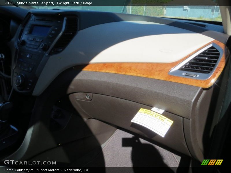 Twilight Black / Beige 2013 Hyundai Santa Fe Sport