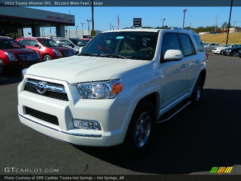 Blizzard White Pearl / Beige 2013 Toyota 4Runner SR5
