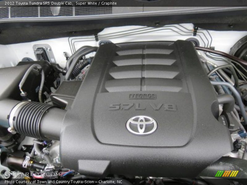 Super White / Graphite 2012 Toyota Tundra SR5 Double Cab