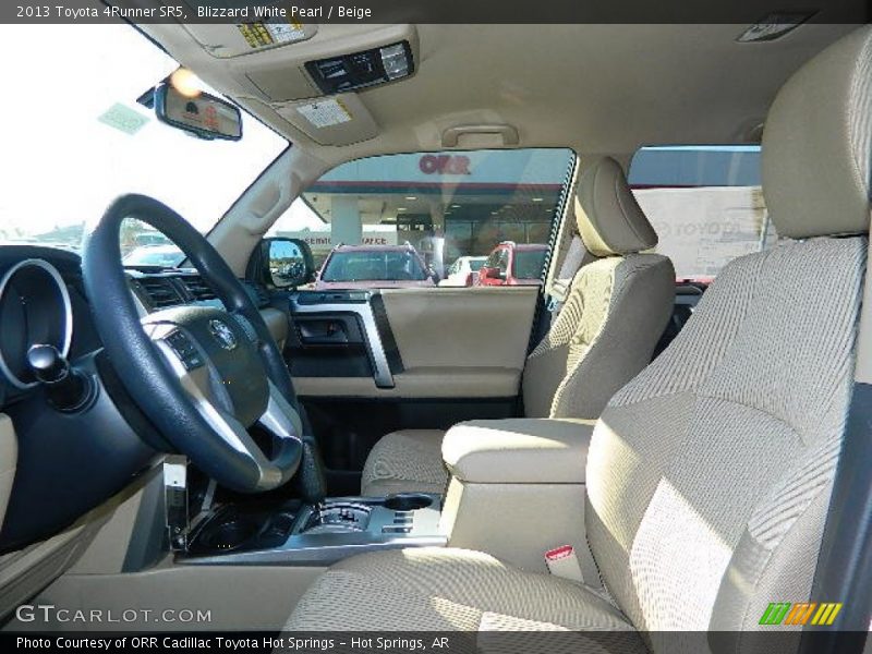 Blizzard White Pearl / Beige 2013 Toyota 4Runner SR5