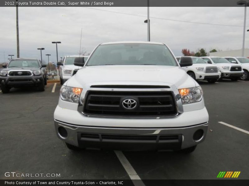 Super White / Sand Beige 2012 Toyota Tundra Double Cab