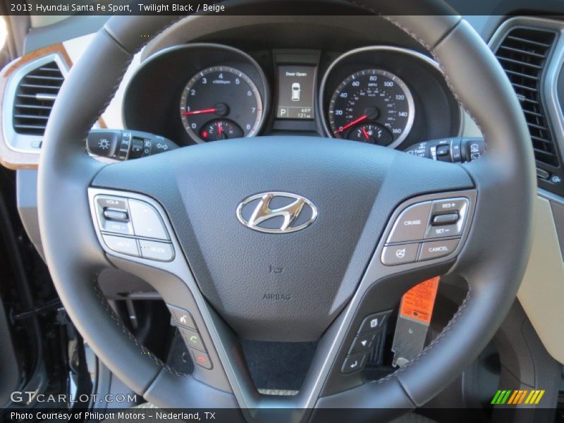 Twilight Black / Beige 2013 Hyundai Santa Fe Sport