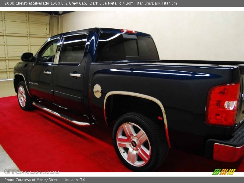 Dark Blue Metallic / Light Titanium/Dark Titanium 2008 Chevrolet Silverado 1500 LTZ Crew Cab