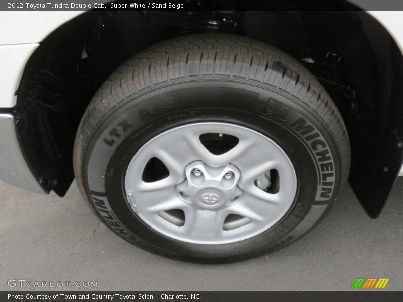 Super White / Sand Beige 2012 Toyota Tundra Double Cab