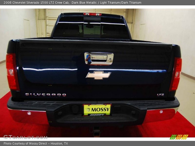 Dark Blue Metallic / Light Titanium/Dark Titanium 2008 Chevrolet Silverado 1500 LTZ Crew Cab