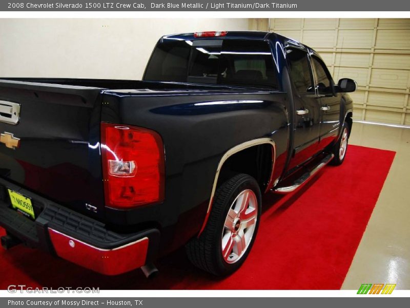 Dark Blue Metallic / Light Titanium/Dark Titanium 2008 Chevrolet Silverado 1500 LTZ Crew Cab