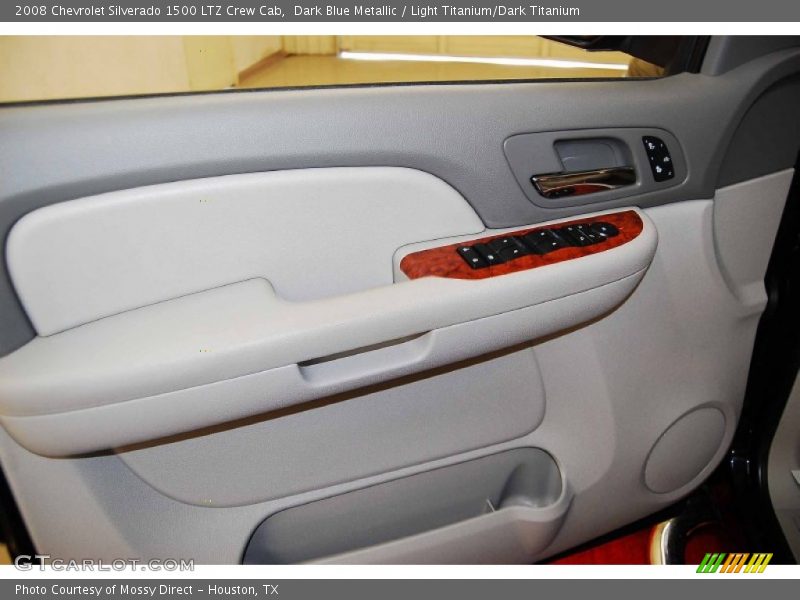 Dark Blue Metallic / Light Titanium/Dark Titanium 2008 Chevrolet Silverado 1500 LTZ Crew Cab