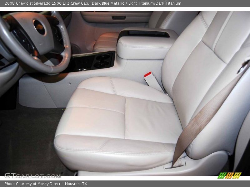 Dark Blue Metallic / Light Titanium/Dark Titanium 2008 Chevrolet Silverado 1500 LTZ Crew Cab