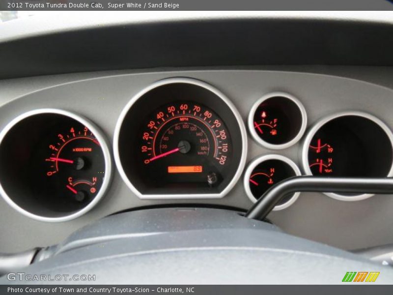 Super White / Sand Beige 2012 Toyota Tundra Double Cab