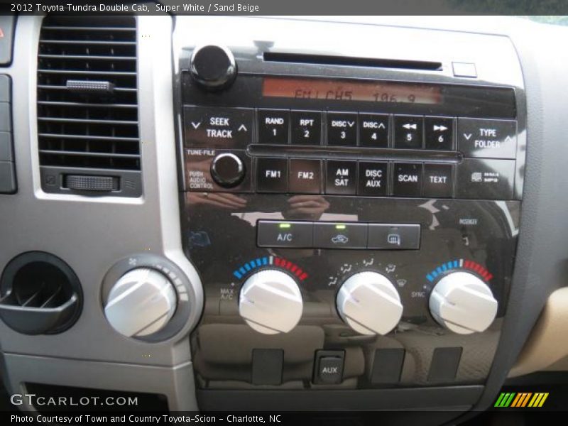 Super White / Sand Beige 2012 Toyota Tundra Double Cab