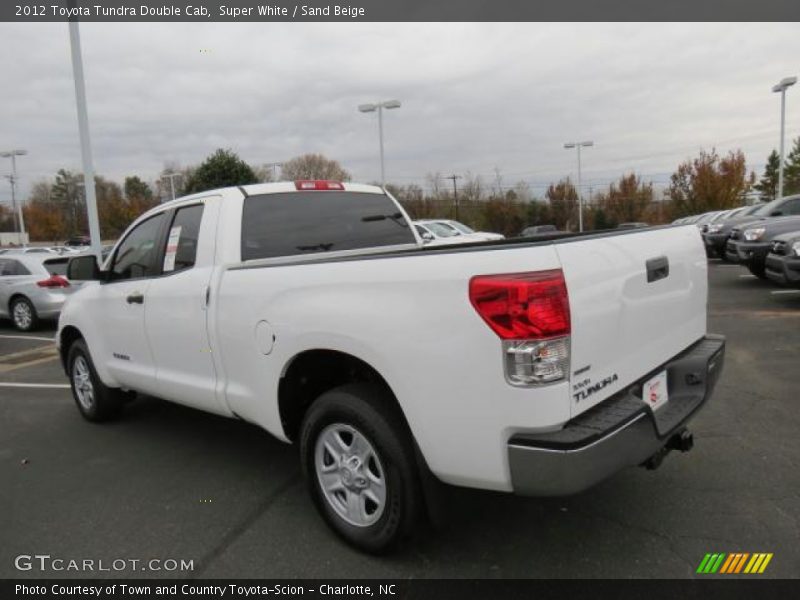 Super White / Sand Beige 2012 Toyota Tundra Double Cab