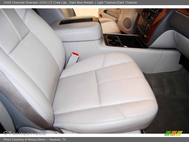 Dark Blue Metallic / Light Titanium/Dark Titanium 2008 Chevrolet Silverado 1500 LTZ Crew Cab