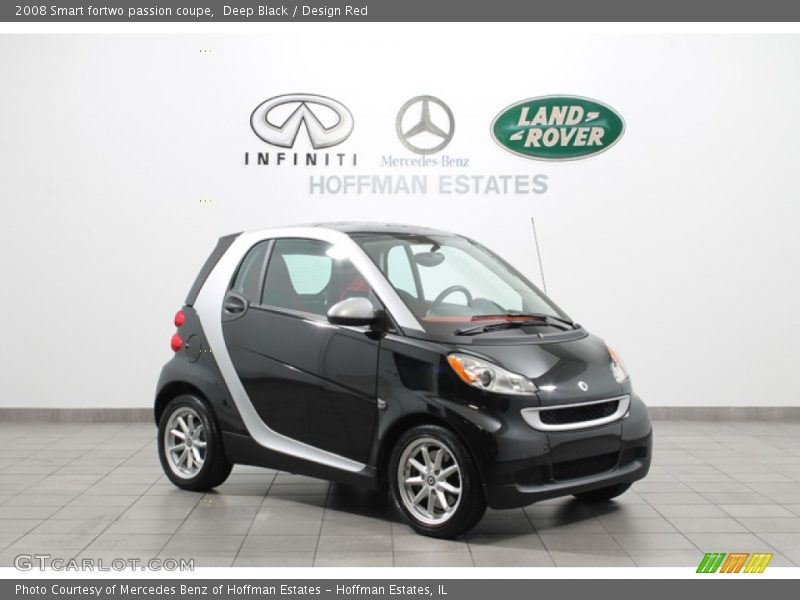 Deep Black / Design Red 2008 Smart fortwo passion coupe