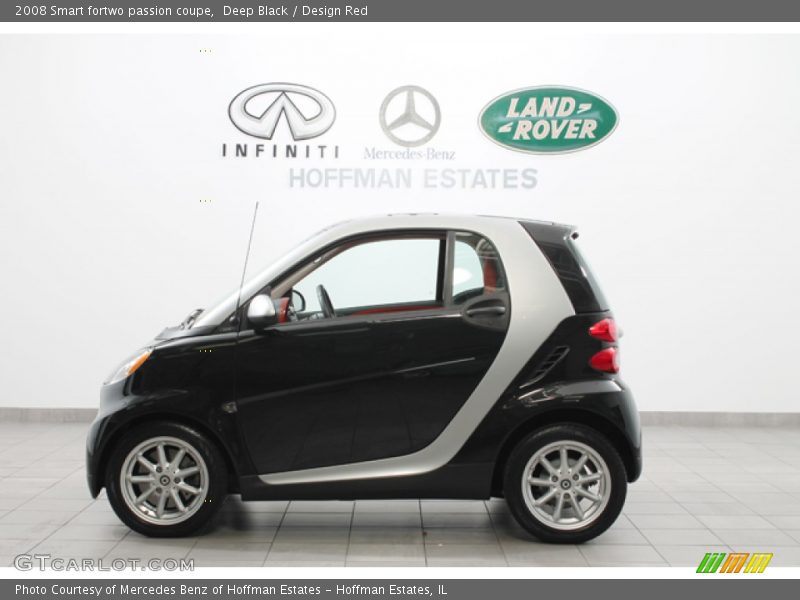 Deep Black / Design Red 2008 Smart fortwo passion coupe