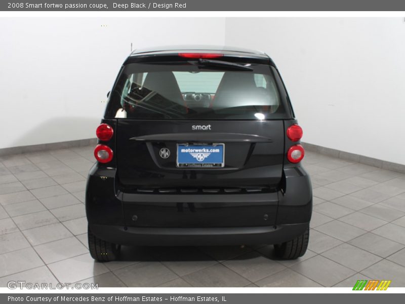 Deep Black / Design Red 2008 Smart fortwo passion coupe