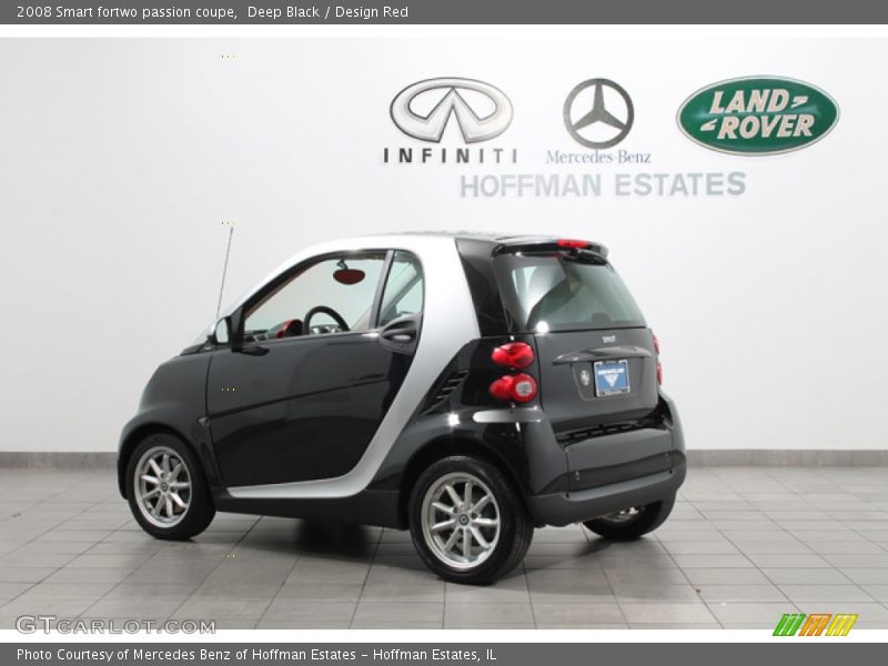 Deep Black / Design Red 2008 Smart fortwo passion coupe