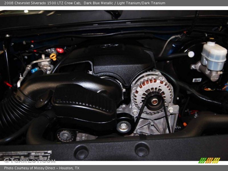 Dark Blue Metallic / Light Titanium/Dark Titanium 2008 Chevrolet Silverado 1500 LTZ Crew Cab