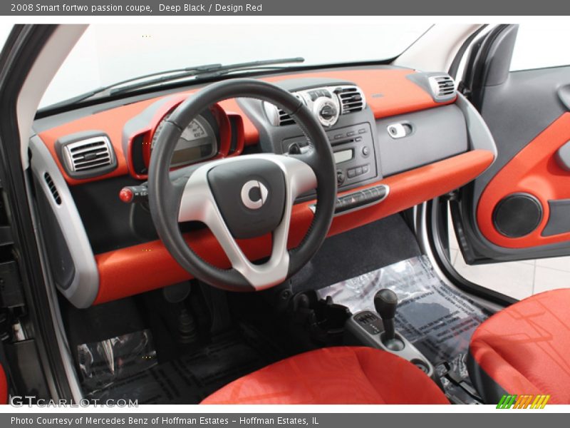Deep Black / Design Red 2008 Smart fortwo passion coupe