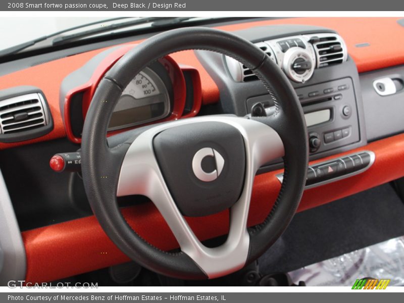 Deep Black / Design Red 2008 Smart fortwo passion coupe