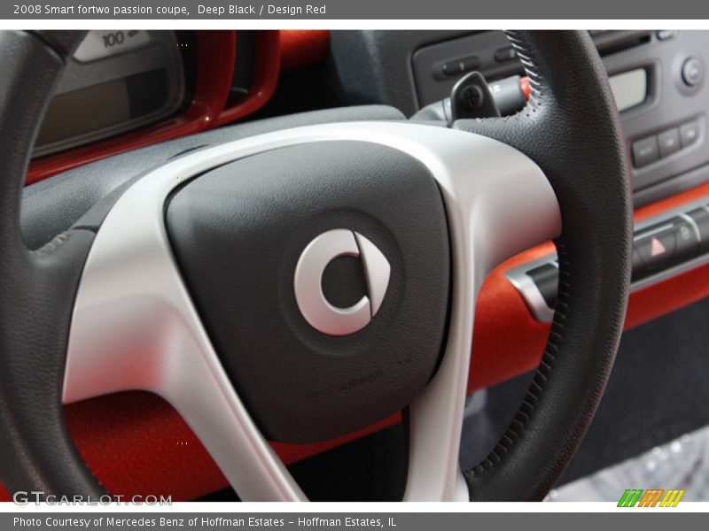 Deep Black / Design Red 2008 Smart fortwo passion coupe
